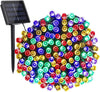 Instalatie 100 LED cu panou solar si controler, lungime 10 metri , IP44