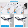 Lampa solara stradala LED, Jortan, 100W