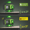 Nivela Laser 4D cu 16 Linii, Autonivelare, 2 Acumulatori, Lumina Verde, Trepied 150 cm, Telecomandă, Platformă Ridicare, Profesională
