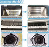 Aparat de curatat cu abur Tobi , 1500W, rezervor 1200ml, 6 trepte de abur, alb, 20.5x15x14cm, 9 accesorii incluse