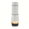 Espressor portabil manual OGT®, 8 bar, 70 ml, Cafea macinata, Presiune creata manual la buton, Nu incalzeste apa, 175 x 70 x 60 mm, Negru