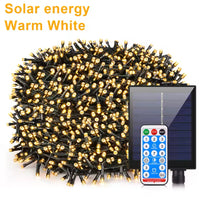 Set 4 x Instalatie LED cu panou solar si controler, 10 metri ,IP44