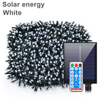 Set 4 x Instalatie LED cu panou solar si controler, 10 metri ,IP44