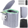 Toaleta Portabila Pliabila din ABS, Capacitate 200 kg, Pentru Camping si Drumetii