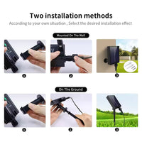 Set 4 x Instalatie LED cu panou solar si controler, 10 metri ,IP44