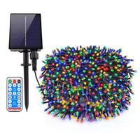 Set 4 x Instalatie LED cu panou solar si controler, 10 metri ,IP44