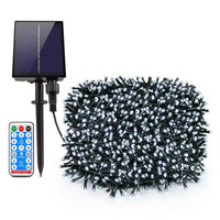 Set 4 x Instalatie LED cu panou solar si controler, 10 metri ,IP44