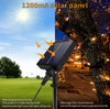 Set 4 x Instalatie LED cu panou solar si controler, 10 metri ,IP44