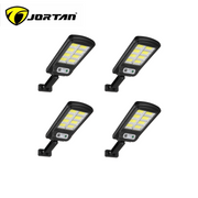 Set 4 x Lampi cu Incarcare Solara 8 celule 150W, 160 LED-uri COB, telecomanda