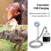 Dus portabil electric cu robinet, pentru camping si drumetii