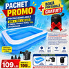 Pachet Promo: Piscina gonflabila, 200 x 150 x 50 cm, 2 inele family pool XXL exterioara + BOXA PORTABILA GRATUIT