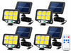 Set 4 x Proiector solar 160 LED 8 COB senzor de lumina si miscare Dasgut