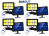 Set 4 x Proiector solar 160 LED 8 COB senzor de lumina si miscare Dasgut