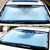 Parasolar Retractabil Parbriz Auto, cu Ventuze, Pliabil 150 x 70 cm Impotriva Razelor UV