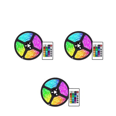 Set 3 X Banda Led Rgb Multicolor Cu Telecomanda 5 Metri