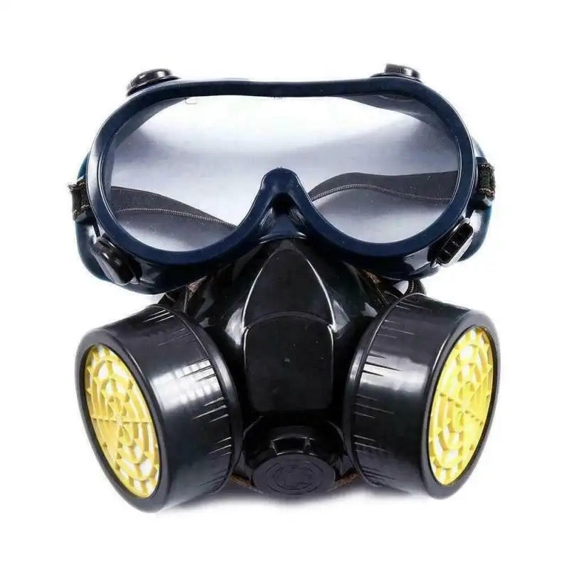 Set Ochelari si Masca de Protectie, Pentru Lucrul in Mediu Chimic, 2 Filtre de Carbon