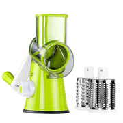 Razatoare manuala pentru legume Tabletop Drum Grater, 3 lame interschimbabile
