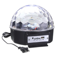 Glob Disco Magic Crystall Ball CU LED RGB , Difuzor , USB , Card , Redare Muzica , Joc Rotativ De Lumini