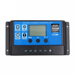 Controler pentru panou solar,regulator, 20A, 12V/24V, display LCD si 2 porturi USB